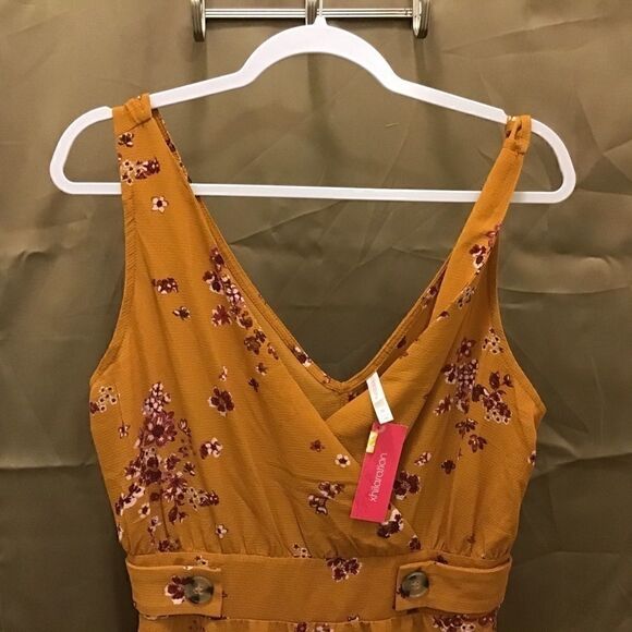 Xhiliration One pc wide leg jumpsuit sz Medium - Picture 2 of 8